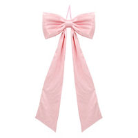 Christmas Pink Bow Decor, X-Large