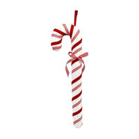 Christmas Red & White Candy Cane Ornament, X-Large