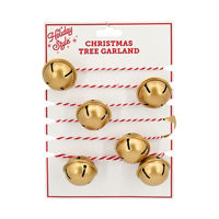 Holiday Style Gold Bell Christmas Tree Garland, 72 in