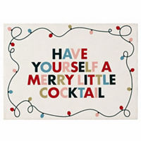 Christmas 'Merry Little Cocktail' Scatter Rug, 24x36 in