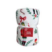Nutcracker Printed Flannel Throw, 50 x 60 inch