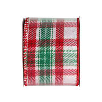 Christmas Plaid Ribbon, 2.5 in