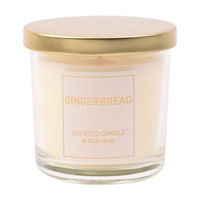 Christmas White Jar Candle in Gingerbread Scent, 6.4 oz