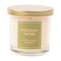 Christmas White Jar Candle in Pistachio Cream Scent, 6.4 oz