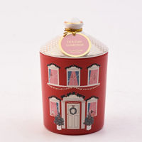 Christmas Red Village Holiday Gumdrop Scented Candle, 10 oz