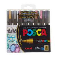 Posca Metallic Paint Markers, 8 pk