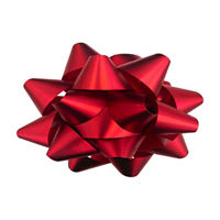 Christmas Red Metallic Mega Bow