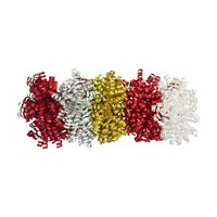 Christmas Decorative Curly Glitter Bows, 2 pk, Assorted
