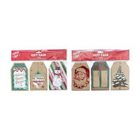 Holiday Style Christmas Kraft Paper Gift Tags, 15 ct, 2 Assorted Designs