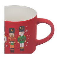 Christmas Red 3 Nutcrackers Soft Touch Mug