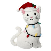 Christmas Cat Novelty Pillow