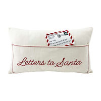 Christmas Cream 'Letters to Santa' Pillow