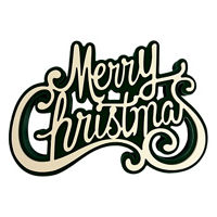 Green 'Merry Christmas' Word Tabletop Sign