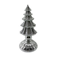 Christmas Silver-Tone Tabletop Tree, 8 in