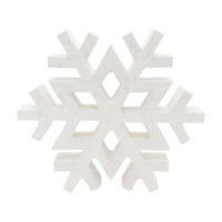 Christmas White Tabletop Snowflake Decoration, 6 in