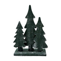 Christmas Green Tabletop Tree Wedger Decoration, 14 in