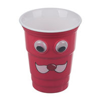Christmas Red Googly Eye Cup