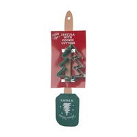 Christmas Green Spatula with Cookie Cutters