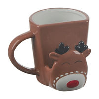 Christmas Reindeer Cookie Holder Mug