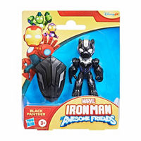 Marvel Iron Man Awesome Friends Black Panther Figurine with Shield