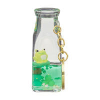 Green Frog Liquid Bubble Keychain