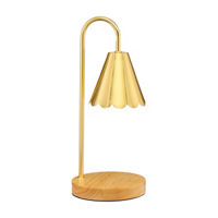 Gold Scalloped Candle Warmer Lamp