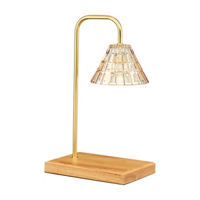 Gold Deco-Style Candle Warmer Lamp