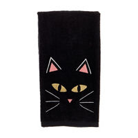 Halloween Black Cat Hand Towel