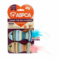 ASPCA Cat Nip Infused Under the Sea Chasers Cat Toys, 2 pack