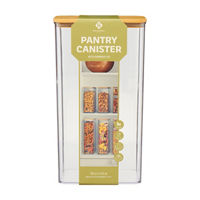 Gourmet Kitchen Pantry Canister with Bamboo Lid, 110