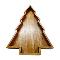 Christmas Tree Mango Wood Tray