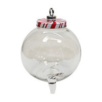 Christmas Clear Ornament Beverage Dispenser, 1.5 g