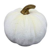 Harvest Cream Velvet Pumpkin Decor, Large