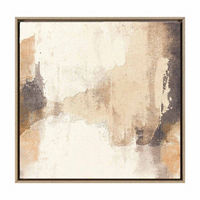 Framed Canvas of Neutral Abstract