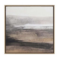 Framed Canvas of Moody Landscape Abstract