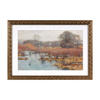 Framed Art of Spring Wetlands, 20x14 in
