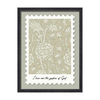Neutral Botanical Stamp Art, 12.88x16.88 in