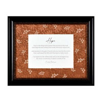 Framed Art with Hope Inpiration Sentiment, 15.13x12.13 in