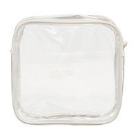 No Comment Clear Zip-Up Bag
