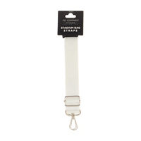 No Comment White Stadium Bag Strap