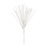 Christmas Silver Tinsel Pick, 27 in