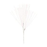 Christmas White Tinsel Pick with Pink Shimmer, 27 in