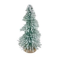 Christmas Green Snowy Tree Tabletop Decor