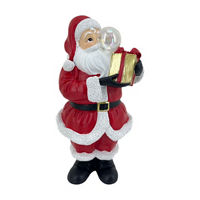 Christmas Bubble Santa Tabletop Decor, 11 in