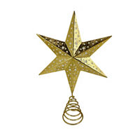 Christmas Gold Star Tree Topper