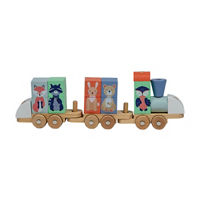 Moover Animal Wooden Toy Train Set