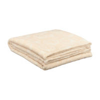 Harvest Cream & White Pumpkin Patterned Plush Throw Blanket