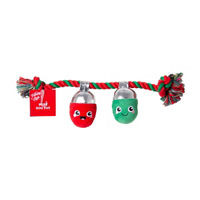 Holiday Style Christmas Lights Rope Dog Toy