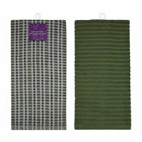 Tanya Green Kitchen Towels, 2 pk