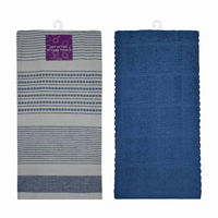 Sienna Blue Kitchen Towels, 2 pk